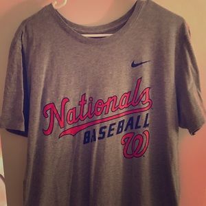 Gray Nationals Baseball Tee by Nike